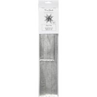 Vivi Gade Papieren vlechtstroken, l: 44+78 cm, d 6,5+11,5 cm, b: 15+25 mm, zilver, 32 stroken/ 1 doos - thumbnail