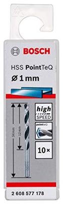 Bosch Accessories 2608577178 2608577178 Metaal-spiraalboor 1 mm 10 stuk(s) Bosch Accessories 2608577178 2608577178 Metaal-spiraalboor 1 mm 10 stuk(s)