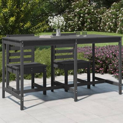 Tuintafel 203,5x90x110 cm massief grenenhout grijs Tuintafel 203,5x90x110 cm massief grenenhout grijs