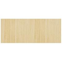 Vloerkleed rechthoekig 80x200 cm bamboe lichtnaturel - thumbnail