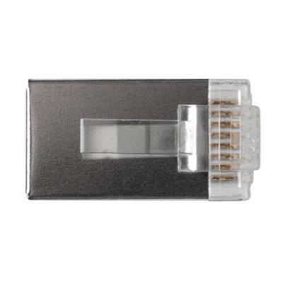 ACT TD1138 RJ45 CAT5E Afgeschermde Modulaire Connector | Ronde Kabel | Massieve of Soepele aders | 8 stuks
