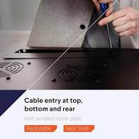 DSI 9U wandkast (kantelbaar) met glazen deur- DS6609-DOUBLE server rack - thumbnail