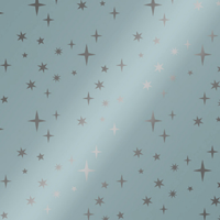 Cadeaupapier | 50cm | 100m | Sterren | ijsblauw - thumbnail