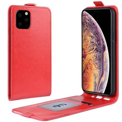 Crazy Horse verticale Flip lederen beschermhoes voor iPhone 11 Pro Max (rood)