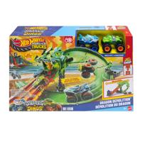 Hot Wheels monster trucks haaien tegen dinos lanceerset - thumbnail