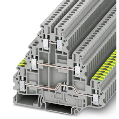 Phoenix Contact 3214301 Aardklem 3-etages 5.2 mm Schroeven Grijs 50 stuk(s) Piece