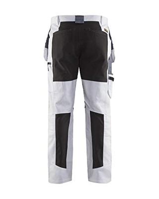 Blåkläder Schilders werkbroek met stretch 19101000-1099 | Wit/Zwart | Maat C50 - 7330509622469 Blåkläder Schilders werkbroek met stretch 19101000-1099 | Wit/Zwart | Maat C50 - 7330509622469