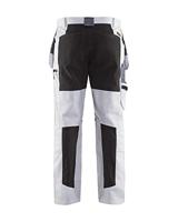 Blåkläder Schilders werkbroek met stretch 19101000-1099 | Wit/Zwart | Maat C50 - 7330509622469 - thumbnail