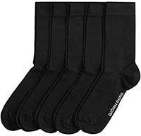 5-paar - heren sokken - Black - Katoenen mannen kousen - Voordeelverpakking - thumbnail