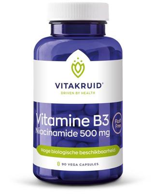 Vitamine B3 Niacinamide 500 mg Flush Free 90 Vegetarische capsules