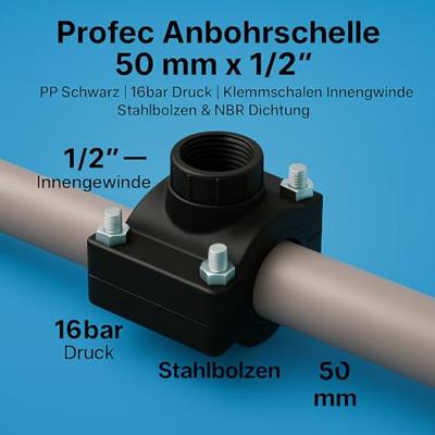 Aanboorzadel 50mm 0,5"