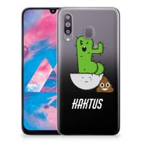 Samsung Galaxy M30 Telefoonhoesje met Naam Cactus Poo - thumbnail