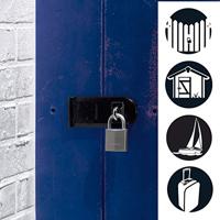 MASTERLOCK Hangslot messing nikkel 40 mm zeshoekige handgreep - thumbnail