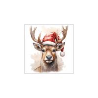 Ambiente servetten deer with hat 33cm - thumbnail