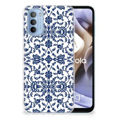 Motorola Moto G31 | G41 | TPU Case | Flower Blue Motorola Moto G31 | G41 | TPU Case | Flower Blue