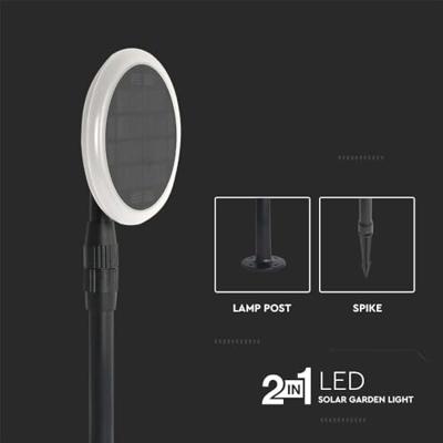 V-TAC 6667 VT-943 Tuinlamp op zonne-energie LED 3.00 W Wit, Zwart