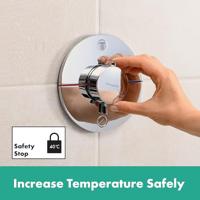 Hansgrohe Showerselect Comfort S thermostaat - inbouw - 2 functies - zekerheidscombinatie toepasbaar bad/vul combinatie - chroom 15556000 - thumbnail