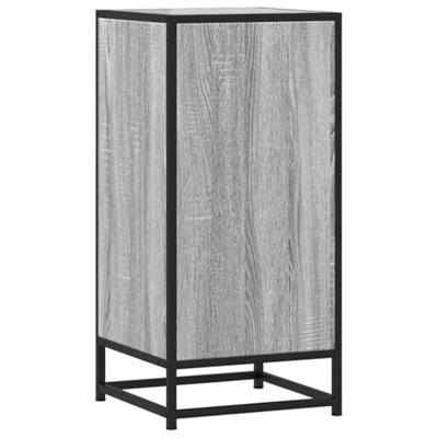 Dressoir 35,5x35x76 cm bewerkt hout en metaal grijs sonoma