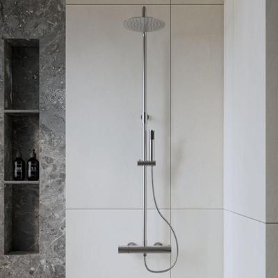 Opbouw Regendouche Set Boss & Wessing Rondo Thermostatisch Hoofddouche 20 cm Rond Chroom Boss & Wessing