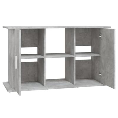 Aquariumstandaard 101x41x58 cm bewerkt hout betongrijs - thumbnail
