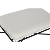 Voetensteun Home ESPRIT Wit Zwart Metaal Stads 75 x 50 x 45 cm - thumbnail