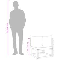 9-delige Loungeset met kussens massief acaciahout - thumbnail