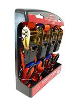 HP Autozubehör 12104 Spanband (tweedelig) Trekkracht (lc) vastbinden (enkel/direct): 250 daN (l x b x h) 300 cm x 9 mm x 4.5 cm Ratelinrichting EN 12195-2 - thumbnail