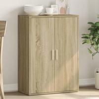 Dressoir 60x31x84 cm bewerkt hout sonoma eikenkleurig - thumbnail