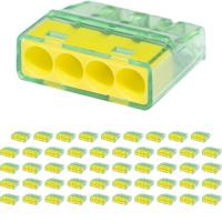 Lasklem - Vintex - 4 Polig - 0.2-2.5 mm2 - Geel - 50 Stuks - thumbnail