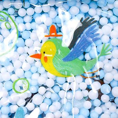 Ballon met gekleurde ballen - DJECO geel - thumbnail