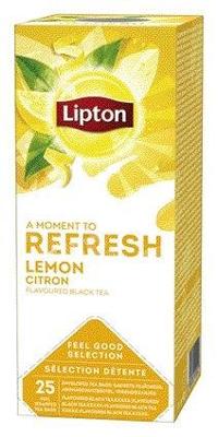 Thee lipton refresh lemon 25x1.5gr | 6 stuks