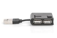 Digitus DA-70217 DA-70217 USB-hub 4 poorten USB-A USB 2.0 480 MBit/s Zwart - thumbnail
