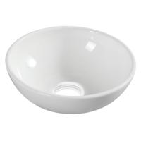 Kimo waskom rond 28 x 10 cm keramiek glans wit - thumbnail