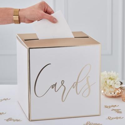 Ginger Ray GO-156 Gold Wedding Enveloppenbox Goud