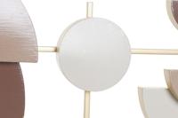 Wanddecoratie DKD Home Decor Wit Wit/Roze Gouden Licht Roze Modern Scandi 30 x 40 cm 110 x 6,4 x 49 cm - thumbnail