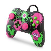 PowerA Splatoon 2 Gamepad Nintendo Switch Analoog/digitaal USB Zwart, Groen, Paars - thumbnail