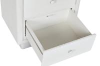 Nachtkastje Home ESPRIT Wit 48 x 36 x 53 cm - thumbnail