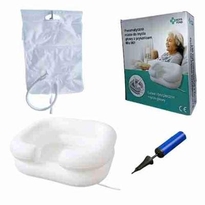 Opblaasbaar hoofdwasbad en douche - set