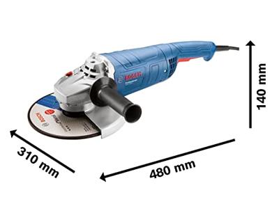 Bosch Blauw GWS 2200 J | Haakse slijpmachine | 2200 W | 230 mm | 6.500 min-1 06018F4000 - thumbnail