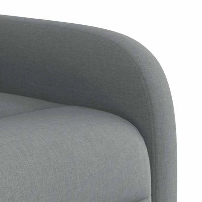 Fauteuil elektrisch verstelbaar stof lichtgrijs