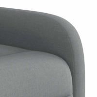 Fauteuil elektrisch verstelbaar stof lichtgrijs - thumbnail
