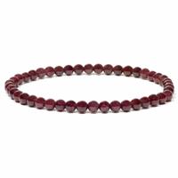Edelsteen Armband Granaat Rood Elastisch - thumbnail