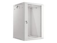Lanberg WF01-6618-10S rack 18U Wandrek Grijs - thumbnail