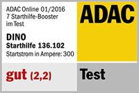 Dino KRAFTPAKET Snelstartsysteem 136102 Starthulpstroom: 300 A 2x 12V-uitgang, 2x USB-contact, Verpolings- en elektronicabescherming, SOS signaallamp, - thumbnail