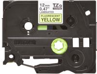 Labeltape signaalkleur Brother TZe, TZ TZe-C31 PET Tapekleur: Signaalgeel Tekstkleur:Zwart 12 mm 5 m - thumbnail