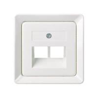 ELSO centrale plaat 503664 voor 2xRJ45 zuiver wit 1 stuk(s) - thumbnail