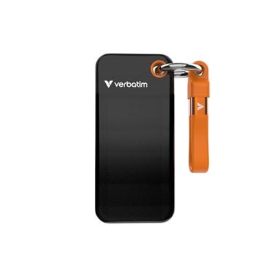 Verbatim Pocket 1 TB Externe SSD harde schijf USB-C 3.2 Gen 2 Zwart, Oranje 32193 Verbatim Pocket 1 TB Externe SSD harde schijf USB-C 3.2 Gen 2 Zwart, Oranje 32193