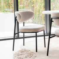 By-Boo Eetkamerstoel 'Jari' kleur Beige - thumbnail