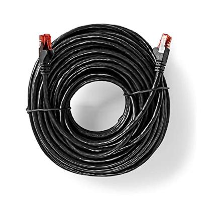 CAT6-kabel | RJ45 (8P8C) Male | RJ45 (8P8C) Male | UTP | 20 m | Rond | PVC | Zwart CAT6-kabel | RJ45 (8P8C) Male | RJ45 (8P8C) Male | UTP | 20 m | Rond | PVC | Zwart
