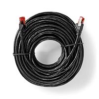 CAT6-kabel | RJ45 (8P8C) Male | RJ45 (8P8C) Male | UTP | 20 m | Rond | PVC | Zwart - thumbnail